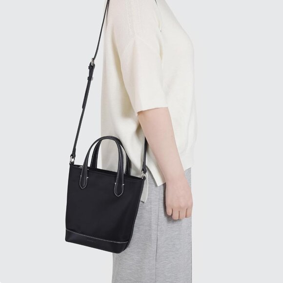 Elegant Nylon Crossbody Bag with Removable Strap – Perfect Mini Tote for Women - Picture 5 of 7